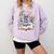 Just One More Chapter Bookish Book Reading Botanical Comfort Colors Sweatshirt Crimson