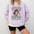 Kawaii Cat And Books Just A Girl Who Loves Both Comfort Colors Sweatshirt Crimson