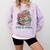 Leer ES Poder Cute Floral Spanish Teacher Book Reading Comfort Colors Sweatshirt Crimson