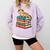 Leopard Gecko Book Lover Reading Comfort Colors Sweatshirt Crimson