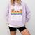 LGBTQ Quote Live Life Like A Banned Rainbow Book Comfort Colors Sweatshirt Crimson