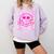 Library Book Fair Queen Vibe Groovy Tie Dye School Reading Comfort Colors Sweatshirt Crimson