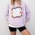 Library Book Fair Vibe Groovy Retro School Reading Nostalgic Comfort Colors Sweatshirt Crimson