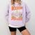 Library Halloween Book Lover Ghost With Books Comfort Colors Sweatshirt Crimson