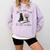 Life Better With 2 Cats Books Kitten Kitty Women Girls Kids Comfort Colors Sweatshirt Crimson
