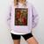 Little Women Book Cover Comfort Colors Sweatshirt Crimson