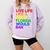 Live Life Like A Book Florida Would Ban LGBTQ Pride Equality Comfort Colors Sweatshirt Crimson