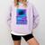 Lofi Reverie Analog Dreams Pixel 90s Desktop VHS Nostalgia Comfort Colors Sweatshirt Crimson