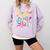 I Love The 90'S 90s Retro Nostalgia Comfort Colors Sweatshirt Crimson