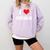 I Love Horror Heart Movies TV Show Books Writing Read Comfort Colors Sweatshirt Crimson