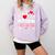I Love Being A Librarian Library Book Valentine's Day Comfort Colors Sweatshirt Crimson