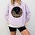 Moon Book Bookshelf Library Coffee Cup Star Stars Pattern Comfort Colors Sweatshirt Crimson