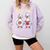 How Many Nights Reading Goose Book Lover Reader Comfort Colors Sweatshirt Crimson