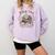 North Pole Book-Club Hot Cocoa Served Daily Christmas Book Comfort Colors Sweatshirt Crimson