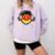 Nostalgia Chest Flag GDR Comfort Colors Sweatshirt Crimson