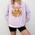 We Do Not Care Club WDNC Reading Book Boho Floral Comfort Colors Sweatshirt Crimson