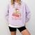 Not Today I'm Booked Book Lover Book Stack Coquette Bow Comfort Colors Sweatshirt Crimson