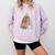 Oh What Fun It Is To Read Book Christmas Tree Premium Tri-Blend Comfort Colors Sweatshirt Crimson