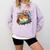 Open Book With Colorful Floral Reading Magic Comfort Colors Sweatshirt Crimson