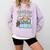 Orange Cat Reading Book 67 Six Seven Meme Comfort Colors Sweatshirt Crimson
