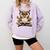 Owl Reading A Book Perched On A Branch Bookworm Comfort Colors Sweatshirt Crimson