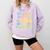 Pet Dogs Read Books Be Happy Dog Lover Comfort Colors Sweatshirt Crimson