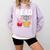 Pig Elephant Reading Cute Book Lover Bookworm Boys Girls Kid Comfort Colors Sweatshirt Crimson