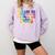 Please Be Be Patient With Me I'm From The 1900s Hippie Comfort Colors Sweatshirt Crimson
