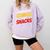 Powered By Comics And Snacks Comic Book Lover Comfort Colors Sweatshirt Crimson
