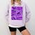 Purple Comic Book Purple Color Graphic Comfort Colors Sweatshirt Crimson