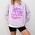 Quietly Thriving In Fictional Realms Book Lovers Comfort Colors Sweatshirt Crimson