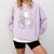 Rabbit Reading Book Full Moon Lake Scenery Comfort Colors Sweatshirt Crimson