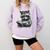 Raccoon With Book Cute Raccoons Reading Books Comfort Colors Sweatshirt Crimson