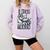 Racoon Reading Spicy Smutty Book Booktok I Read Trashy Books Comfort Colors Sweatshirt Crimson