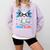 I Read Alotl Cute Axolotl Reading Book Lover Comfort Colors Sweatshirt Crimson