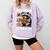 Well Read & Slightly Feral Raccoon Book Lover Graphic Comfort Colors Sweatshirt Crimson