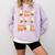 Read Boo KS Read More Bo KS Cute Ghost Reading Book Comfort Colors Sweatshirt Crimson