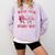 Read Your Heart Out Teacher Valentine Book Comfort Colors Sweatshirt Crimson