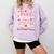Read Your Heart Out Teacher Valentines Day Reading Book Love Premium Tri-Blend Comfort Colors Sweatshirt Crimson