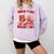Read Your Heart Out Valentine Reading Book Girl Kid Teacher Comfort Colors Sweatshirt Crimson