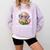 Reading Book Lovers Glasses Cartoon Worm Books Cute Bookworm Comfort Colors Sweatshirt Crimson