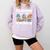 Reading With My Gnomies Gnomes Books Lover Bookworm Comfort Colors Sweatshirt Crimson