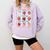 Reading Is My Jam Preppy Stawberry Bookworm Book Lover Nerd Comfort Colors Sweatshirt Crimson