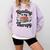 Reading Is My Therapy Book Lover Bookworm Comfort Colors Sweatshirt Crimson