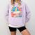 Reads Across Tee America Books Reader Reading Teacher Comfort Colors Sweatshirt Crimson