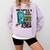 Respect Elders Cellphone Pushing Books In a Wheelchair Comfort Colors Sweatshirt Crimson