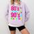 Retro 1980s 80's Baby 1990s 90's Made Me Nostalgia Vibes Comfort Colors Sweatshirt Crimson