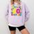 Retro 80's Costume 80s Nostalgia Party Comfort Colors Sweatshirt Crimson