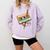 Retro Cassette Tape & Pencil Rewind Nostalgia Party 80s 90s Comfort Colors Sweatshirt Crimson