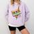 Retro Cassette Tape & Pencil Rewind Nostalgia Party 80s 90s Comfort Colors Sweatshirt Crimson